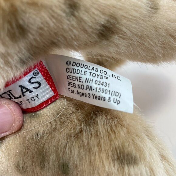 Douglas Cheetah Cub Plush Toy - Soft Stuffed Animal 10" - Polyester Fiber & Plas - Picture 9 of 12